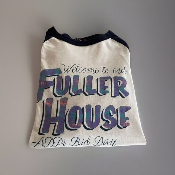Alpha Delta Pi Bid Day T-Shirt Size Large Adpi Sorority Fuller House Shirt - Picture 1 of 10
